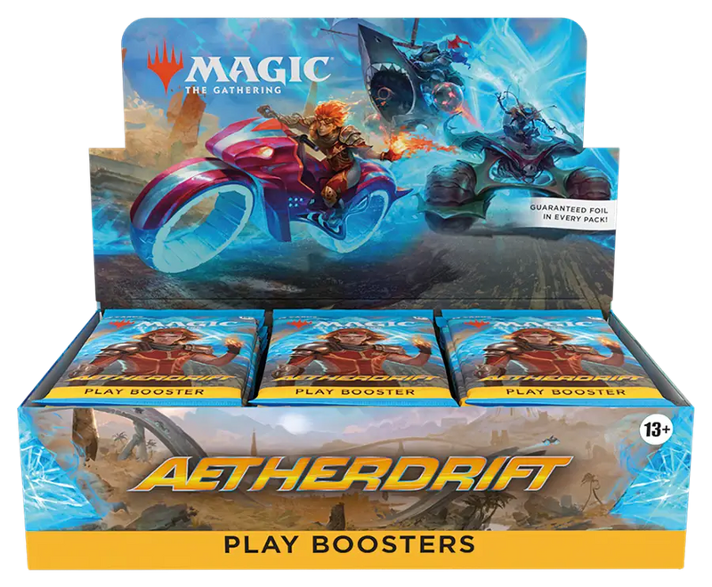 Magic: The Gathering MTG Aetherdrift - Play Booster Display - Magic Card Box