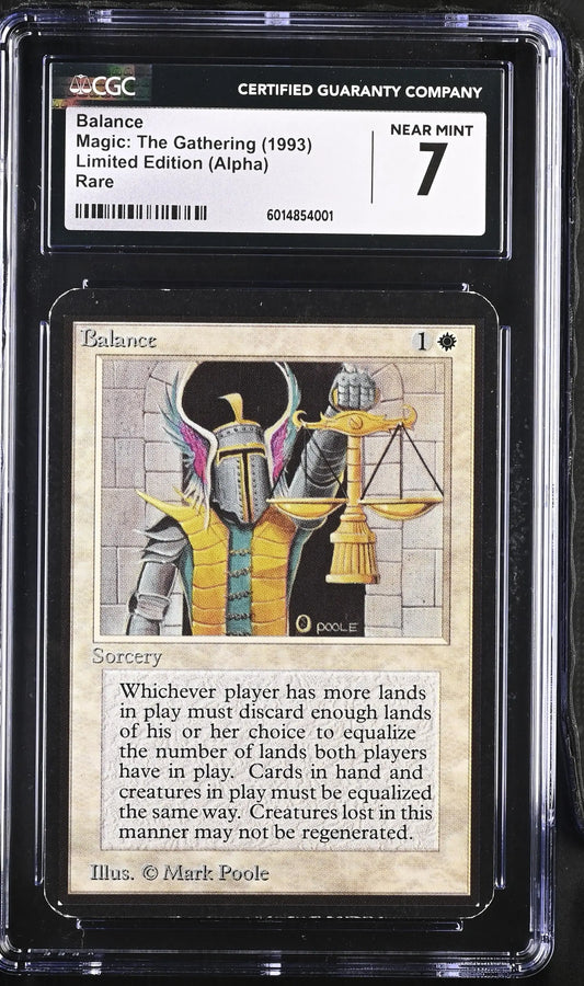 Magic: The Gathering MTG Balance [Alpha Edition] Graded CGC 7 NM - Magic Card Single