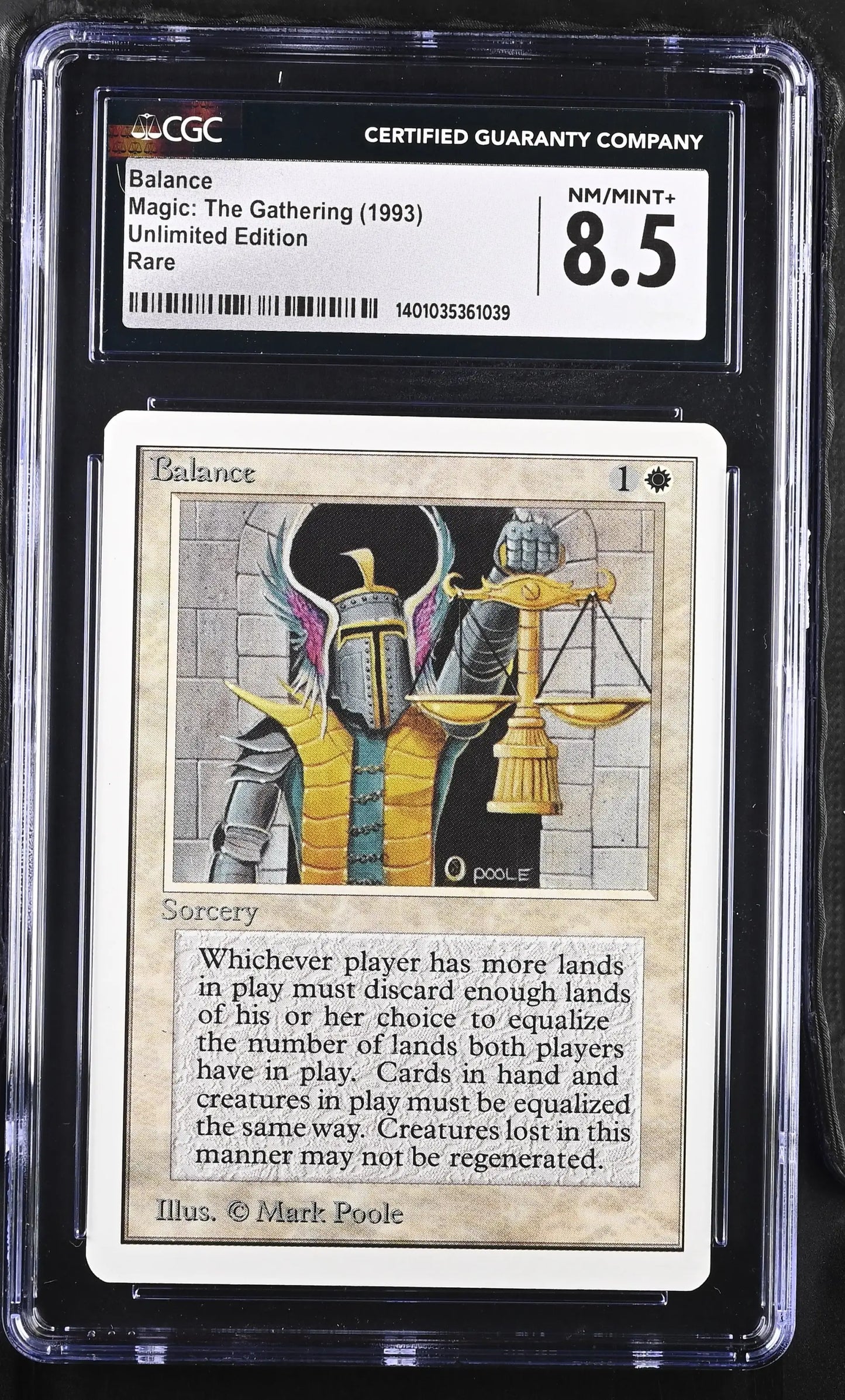 Magic: The Gathering MTG Balance [Unlimited Edition] Graded CGC 8.5 NM/Mint+ - Magic Card Single