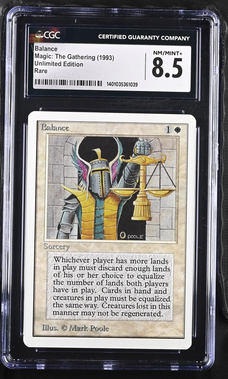 Magic: The Gathering MTG Balance [Unlimited Edition] Graded CGC 8.5 NM/Mint+ - Magic Card Single
