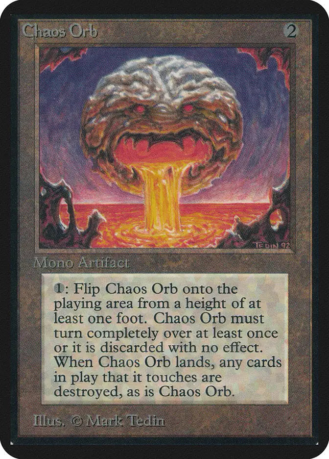 Magic: The Gathering MTG Chaos Orb [Alpha Edition] Graded CGC 7.5 Near Mint+ - Magic Card Single
