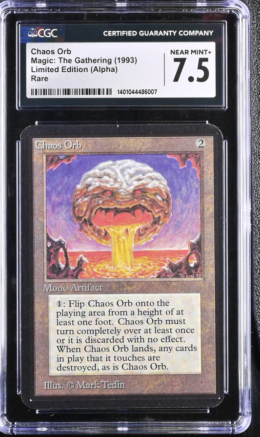 Magic: The Gathering MTG Chaos Orb [Alpha Edition] Graded CGC 7.5 Near Mint+ - Magic Card Single