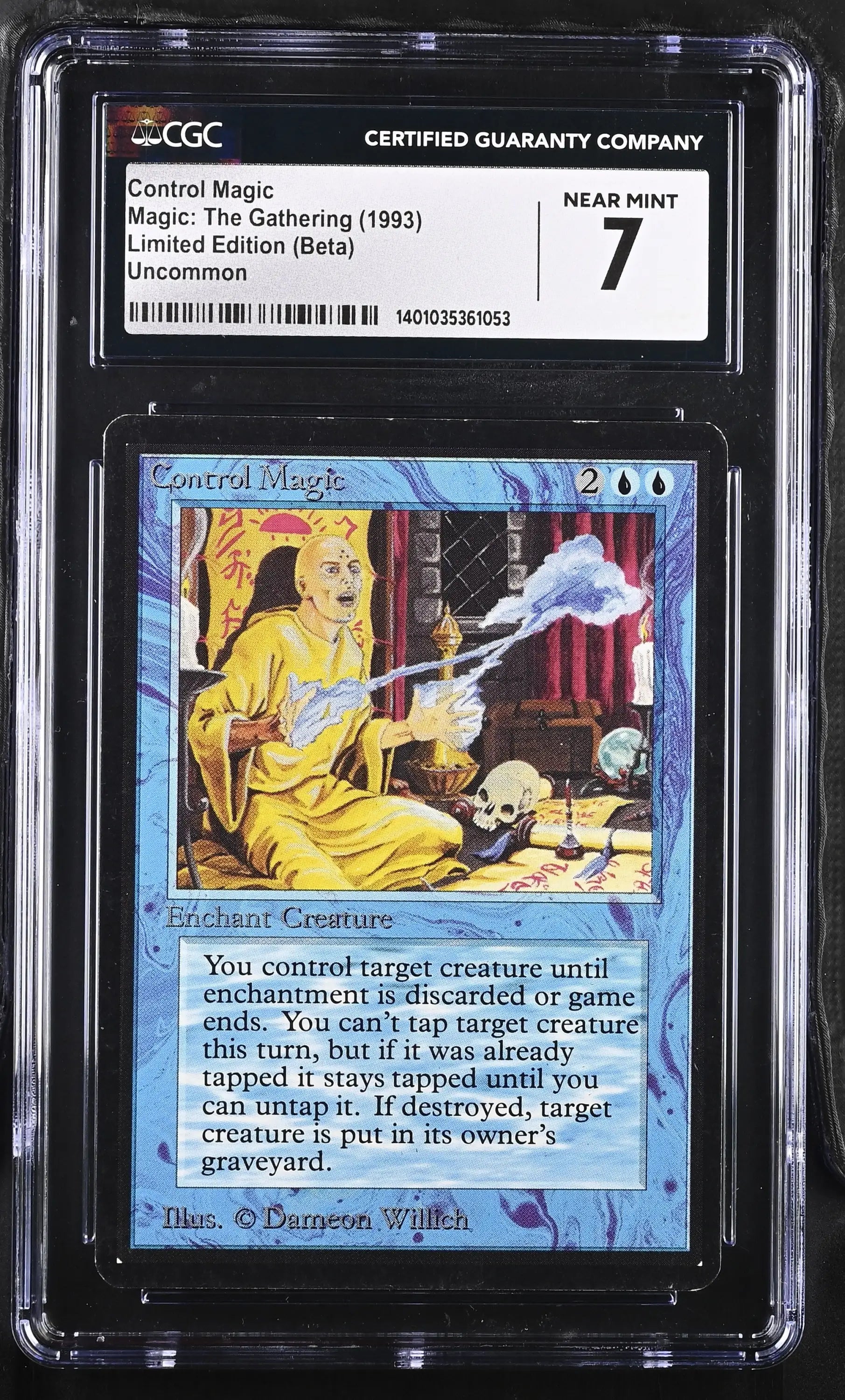 Magic: The Gathering MTG Control Magic [Beta Edition] Graded CGC 7 Near Mint - Magic Card Single