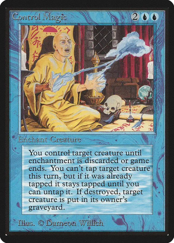 Magic: The Gathering MTG Control Magic [Beta Edition] Graded CGC 7 Near Mint - Magic Card Single