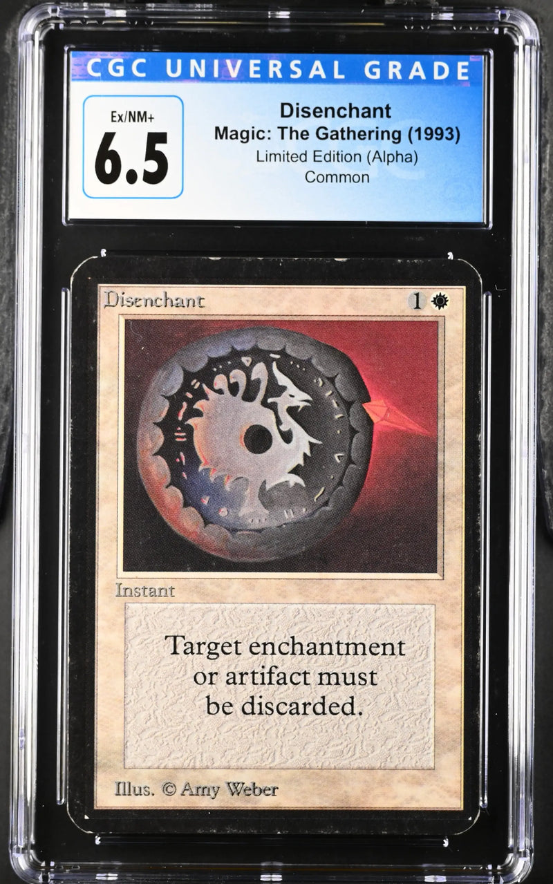 Magic: The Gathering MTG Disenchant [Alpha Edition] Graded CGC 6.5 Ex/NM+ - TCG Card Single