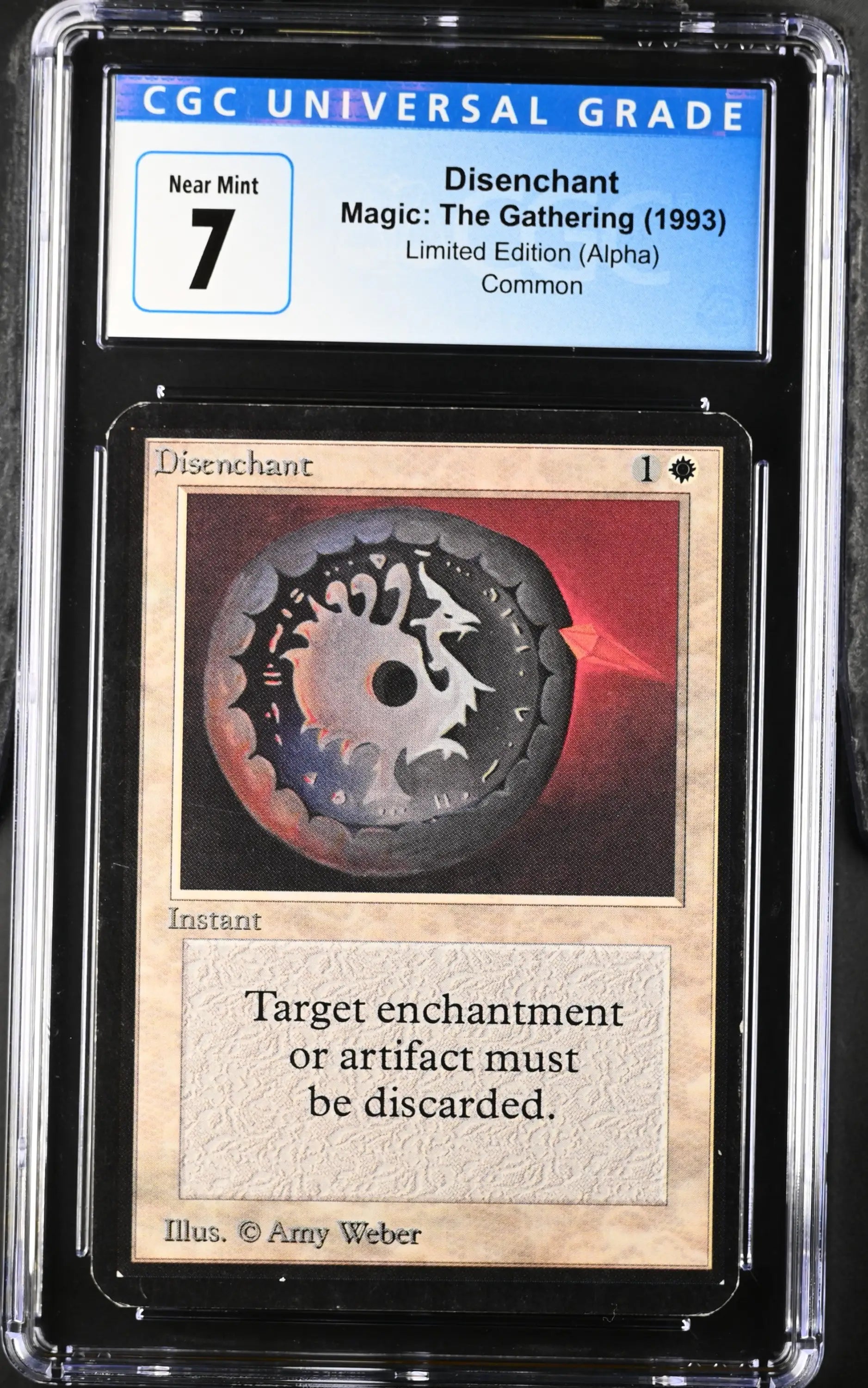 Magic: The Gathering MTG Disenchant [Alpha Edition] Graded CGC 7 Near Mint - TCG Card Single