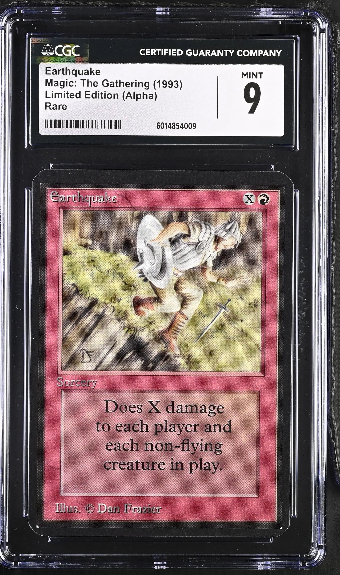 Magic: The Gathering MTG Earthquake [Alpha Edition] Graded CGC 9 Mint - Magic Card Single