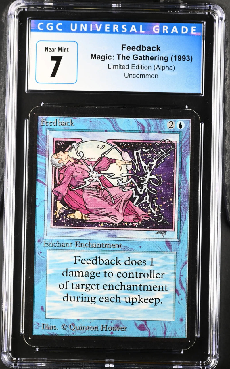 Magic: the Gathering MTG Feedback [Alpha Edition] Graded 7 Near Mint - TCG Card Single