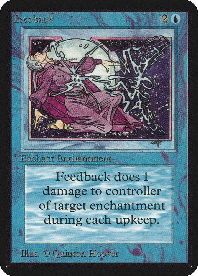 Magic: the Gathering MTG Feedback [Alpha Edition] Graded 8 NM/Mint - TCG Card Single