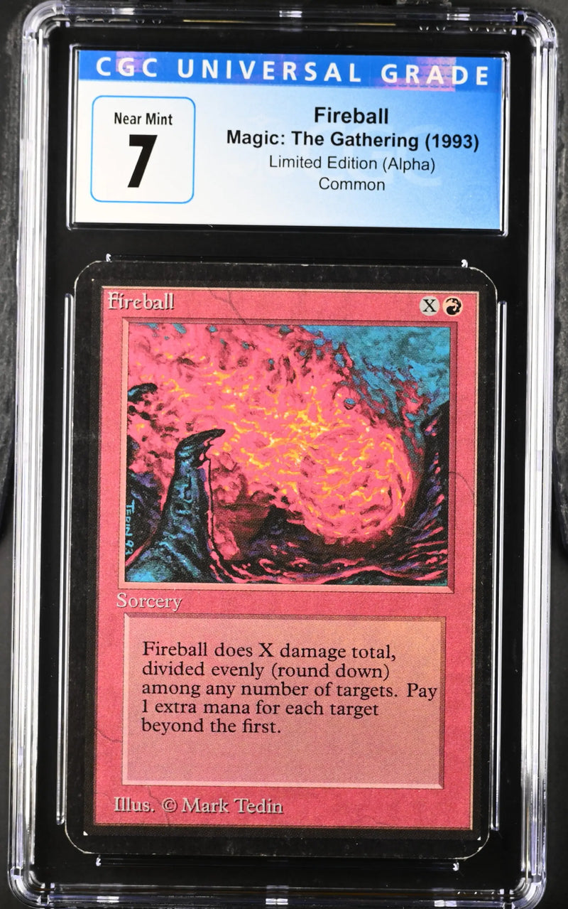 Magic: The Gathering MTG Fireball [Alpha Edition] Graded CGC 7 Near Mint - TCG Card Single