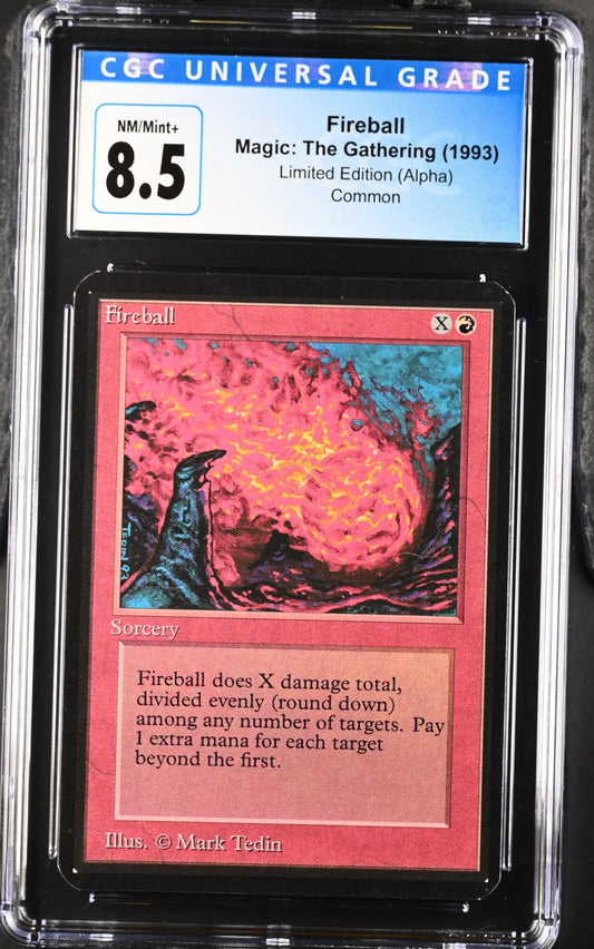 Magic: The Gathering MTG Fireball [Alpha Edition] Graded CGC 8.5 NM/Mint+ - TCG Card Single