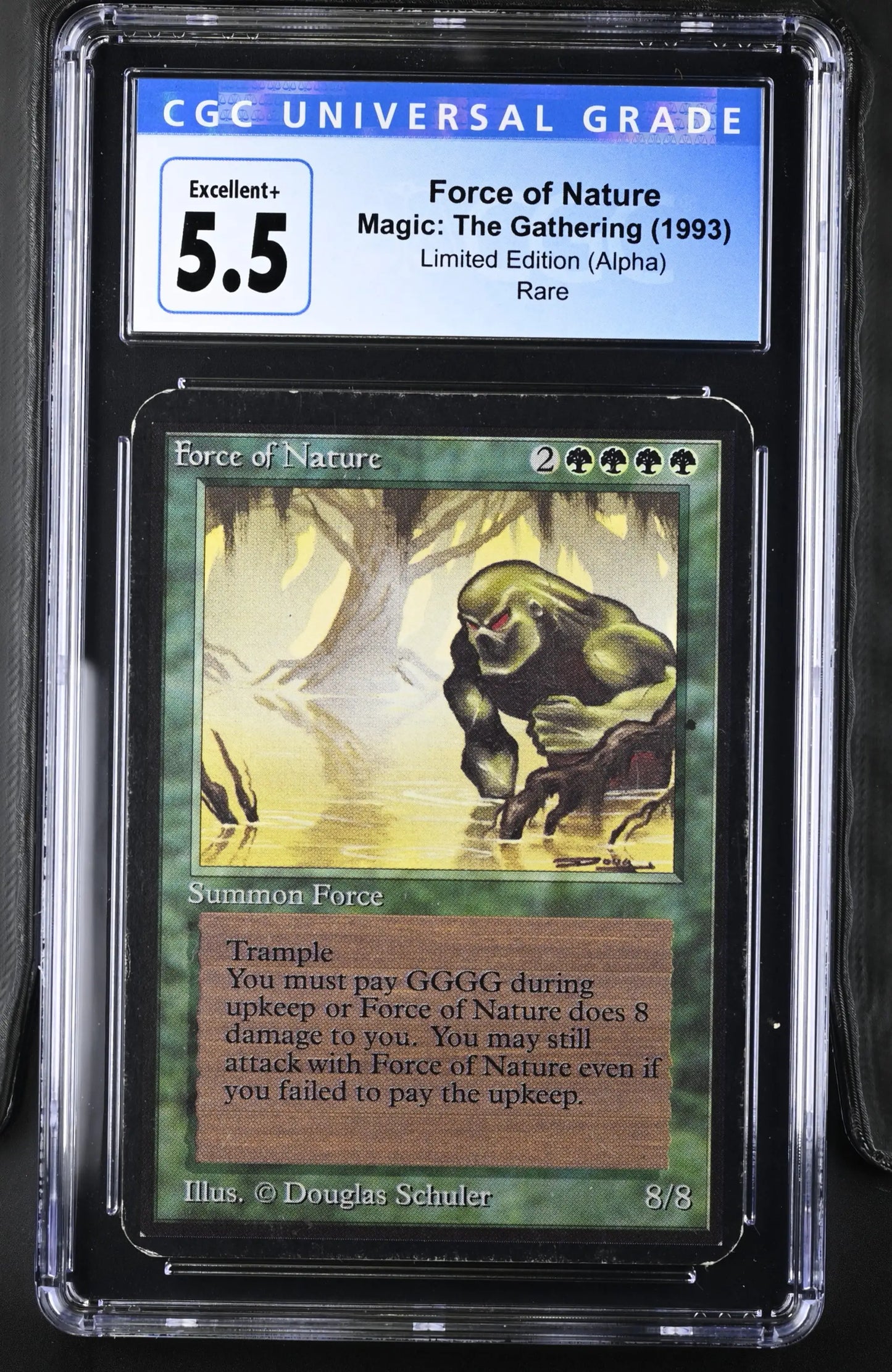 Magic: The Gathering MTG Force of Nature [Alpha Edition] Graded CGC 5.5 Excellent+ - TCG Card Single