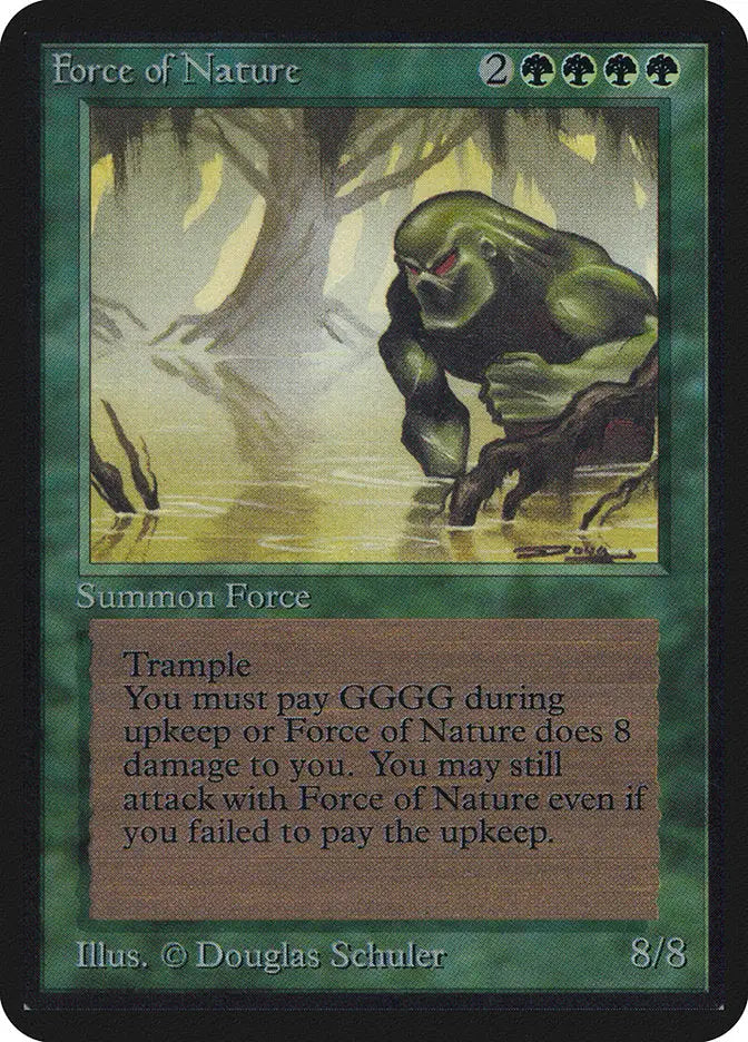 Magic: The Gathering MTG Force of Nature [Alpha Edition] Graded CGC 5.5 Excellent+ - TCG Card Single