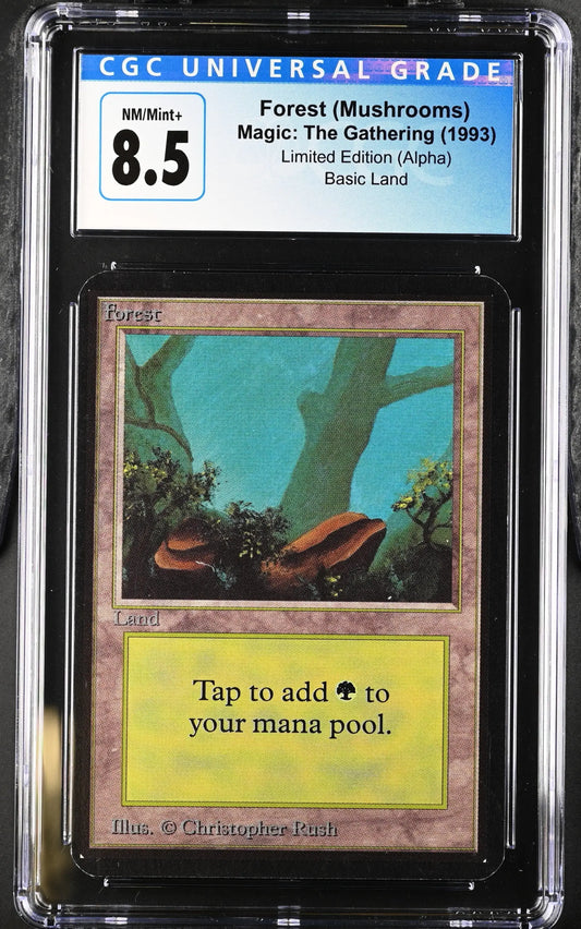 Magic: The Gathering MTG Forest (294) [Alpha Edition] Graded CGC 8.5 NM/Mint+ - TCG Card Single