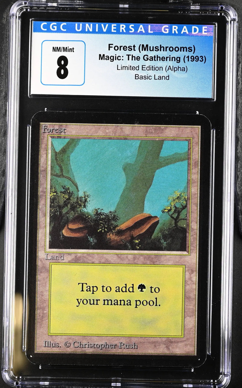 Magic: The Gathering MTG Forest (294) [Alpha Edition] Graded CGC 8 NM/Mint - TCG Card Single