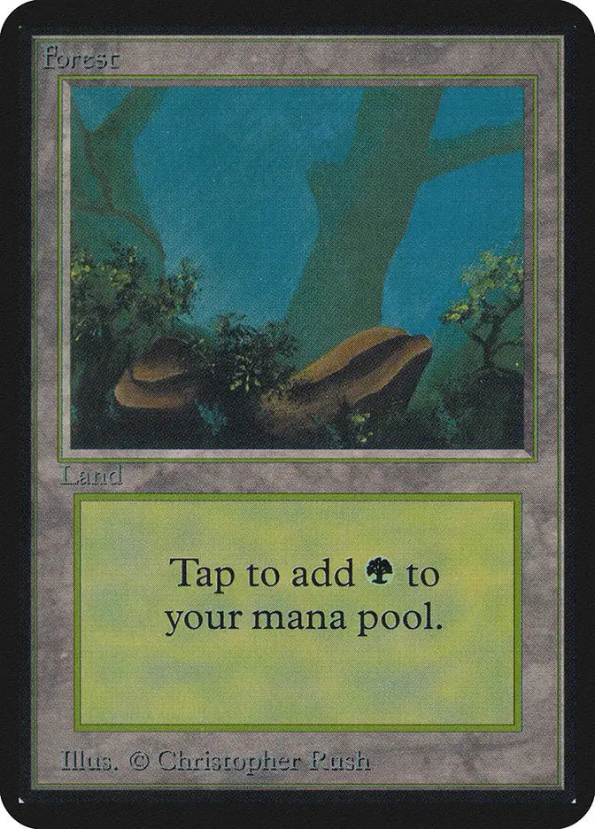 Magic: The Gathering MTG Forest (294) [Alpha Edition] Graded CGC 8 NM/Mint - TCG Card Single