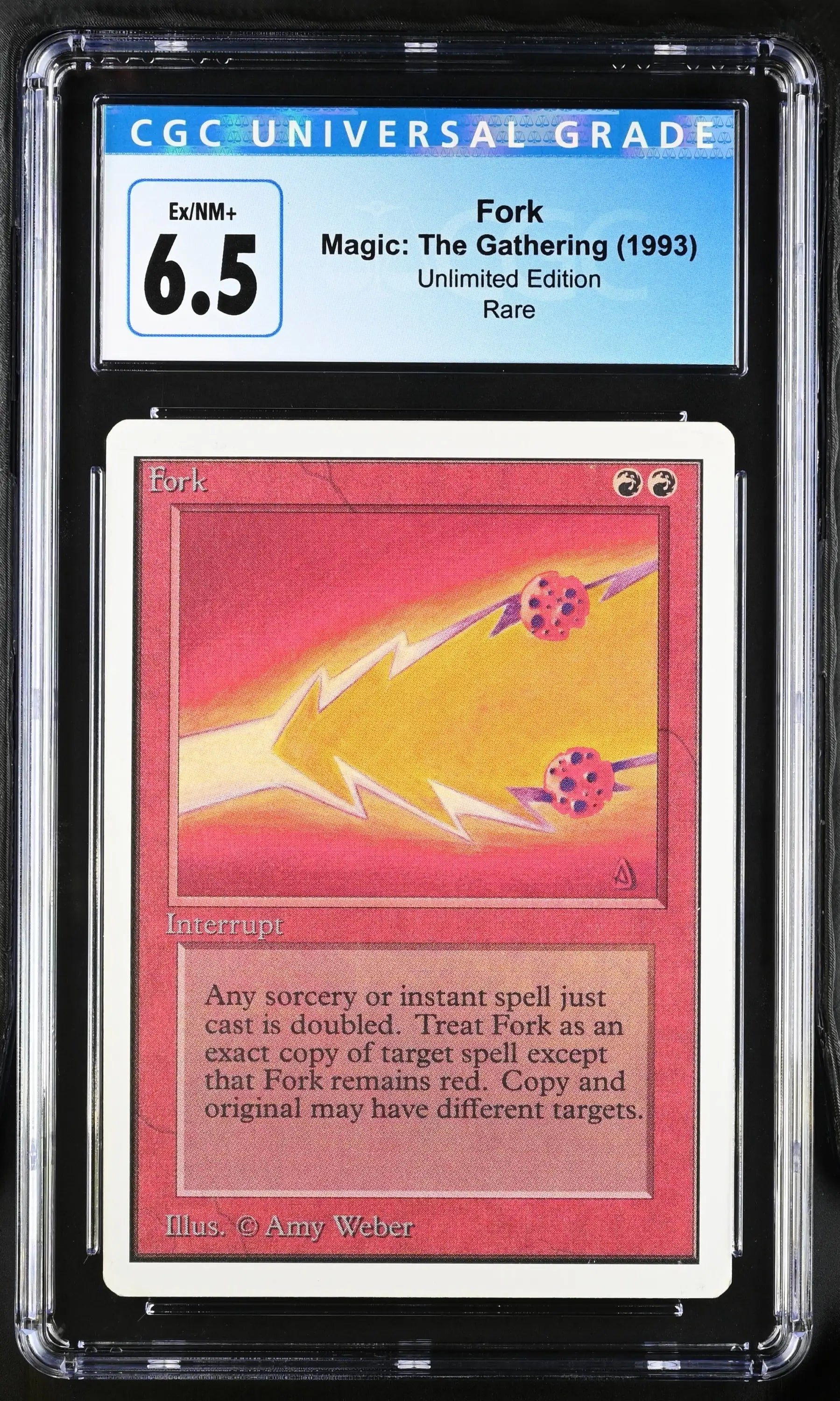 Magic: The Gathering MTG Fork [Unlimited Edition] Graded CGC 6.5 Ex/NM+ - Magic Card Single