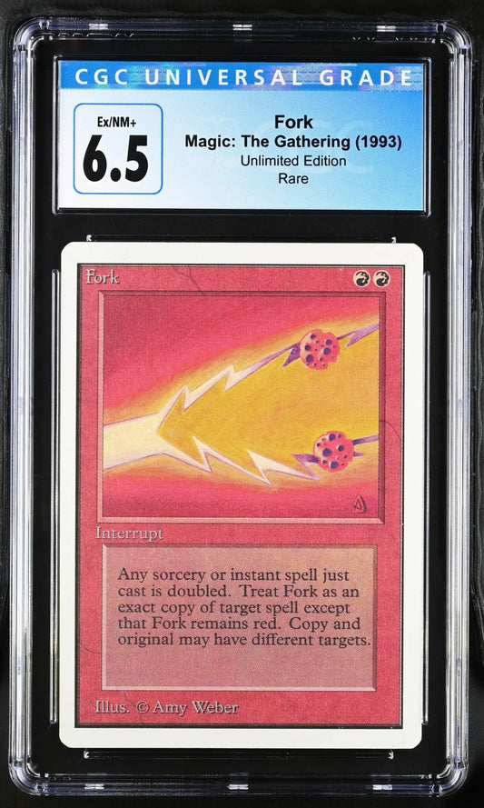 Magic: The Gathering MTG Fork [Unlimited Edition] Graded CGC 6.5 Ex/NM+ - Magic Card Single