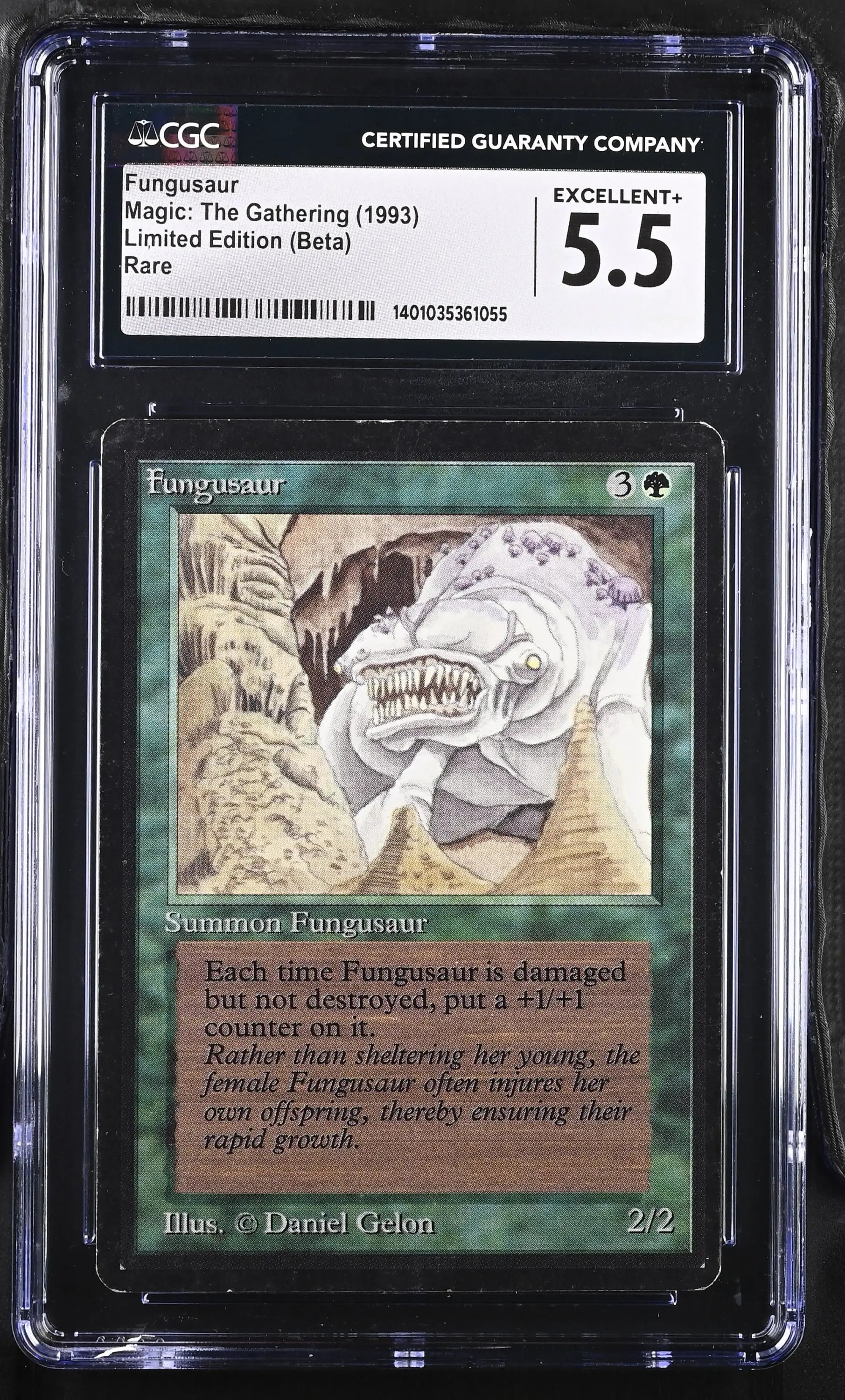 Magic: The Gathering MTG Fungusaur [Beta Edition] Graded CGC 5.5 Excellent+ - Magic Card Single