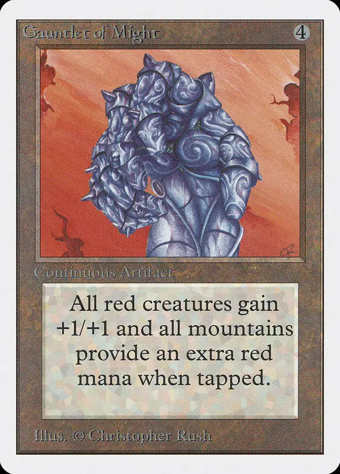 Magic: The Gathering MTG Gauntlet of Might [Unlimited Edition] Graded CGC 7 Near Mint - TCG Card Single