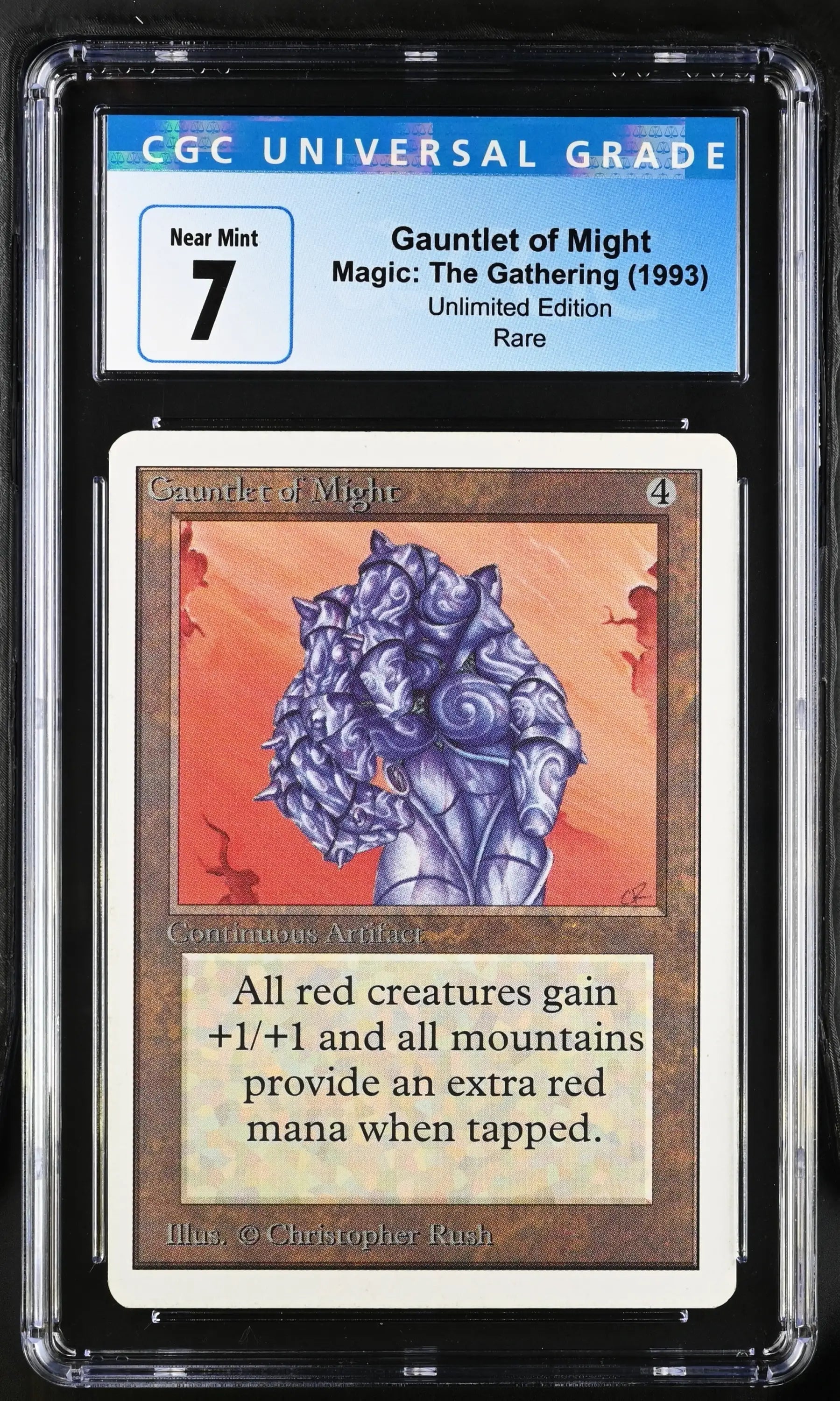 Magic: The Gathering MTG Gauntlet of Might [Unlimited Edition] Graded CGC 7 Near Mint - TCG Card Single