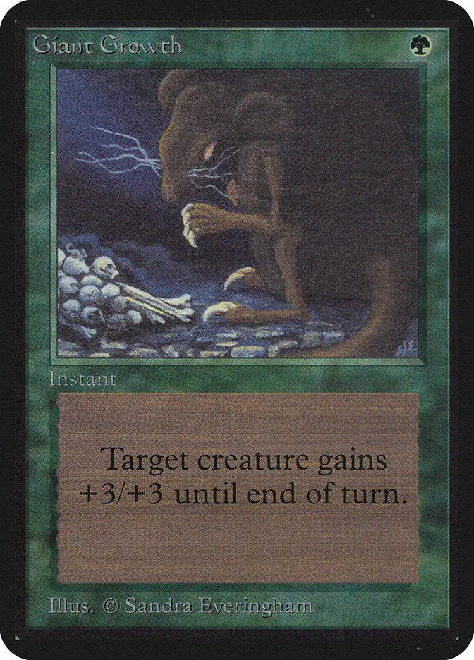 Magic: The Gathering MTG Giant Growth [Alpha Edition] Graded CGC 6 Ex/NM - TCG Card Single