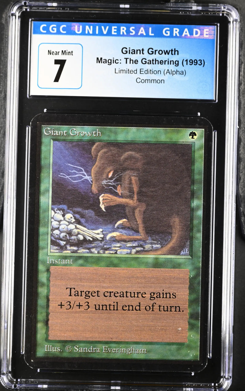 Magic: The Gathering MTG Giant Growth [Alpha Edition] Graded CGC 6 Ex/NM - TCG Card Single
