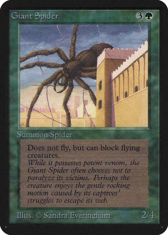 Magic: The Gathering MTG Giant Spider [Alpha Edition] Graded CGC 8.5 NM/Mint+ - TCG Card Single