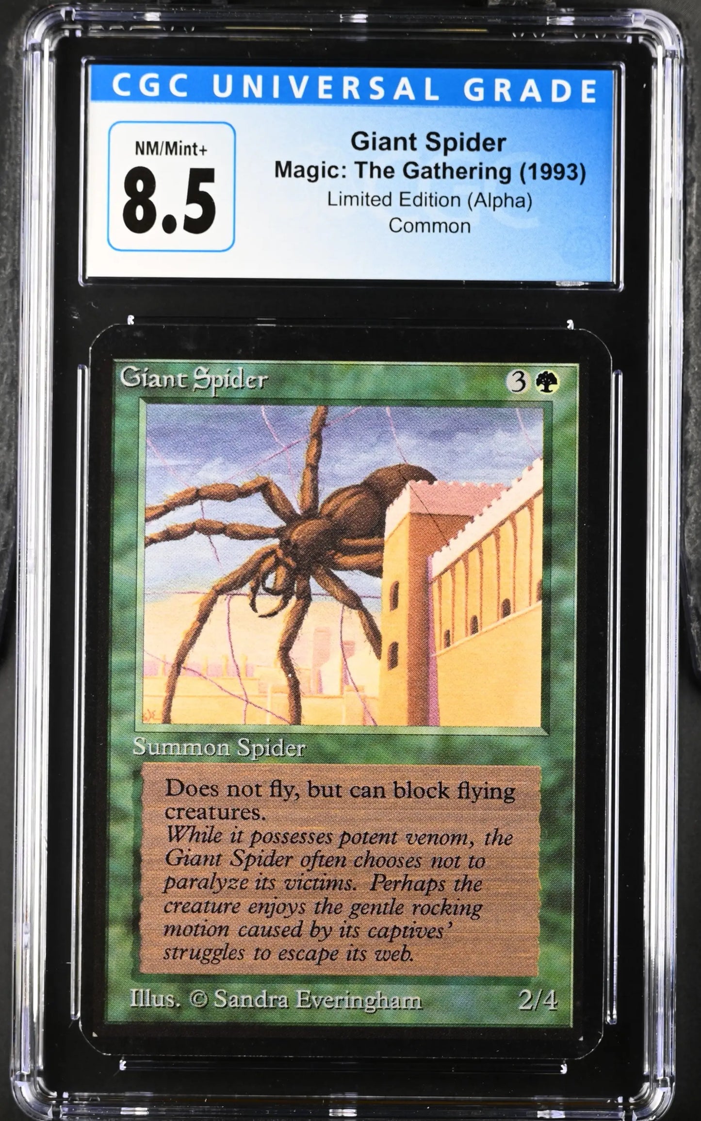 Magic: The Gathering MTG Giant Spider [Alpha Edition] Graded CGC 8.5 NM/Mint+ - TCG Card Single
