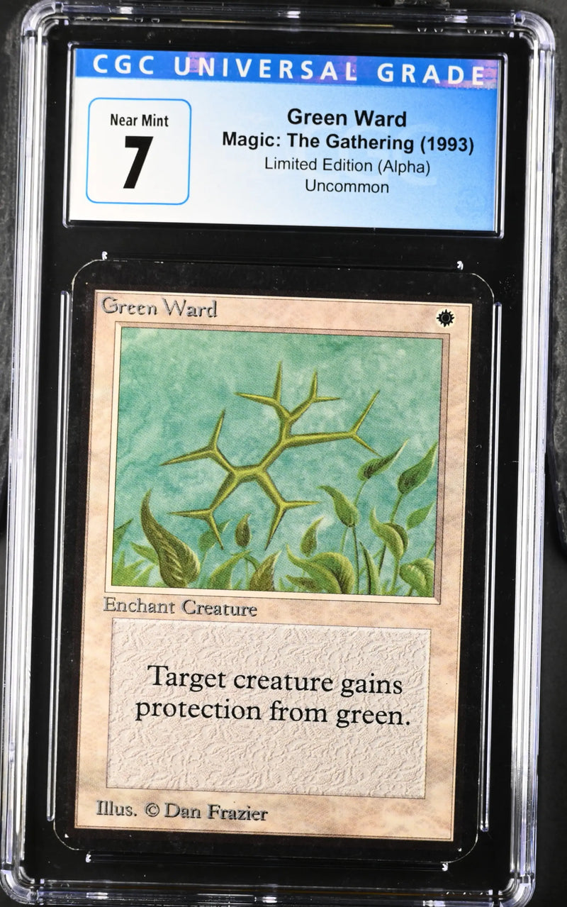 Magic: The Gathering MTG Green Ward [Alpha Edition] Graded CGC 7 Near Mint - TCG Card Single