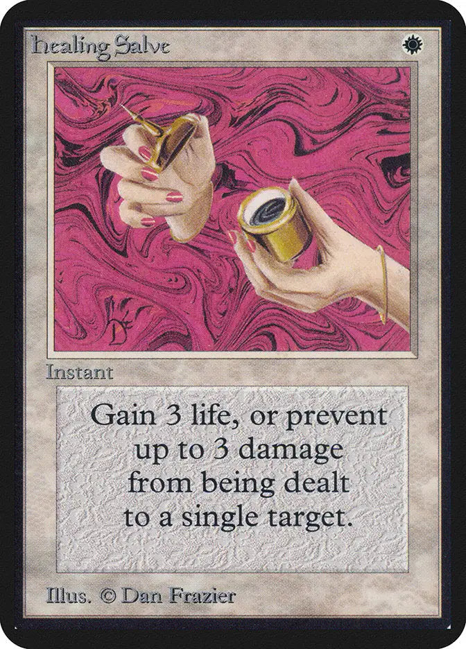Magic: the Gathering MTG Healing Salve [Alpha Edition] Graded 6.5 Ex/NM+ - Magic Card Single