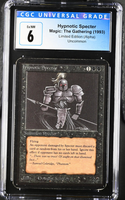 Magic: The Gathering MTG Hypnotic Specter [Alpha Edition] Graded CGC 6 Ex/NM - Magic Card Single