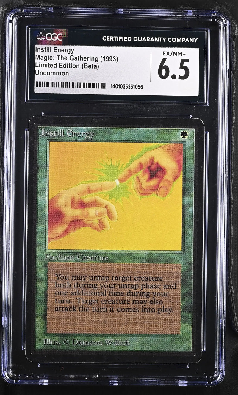 Magic: The Gathering MTG Instill Energy [Beta Edition] Graded CGC 6.5 Ex/NM+ - Magic Card Single
