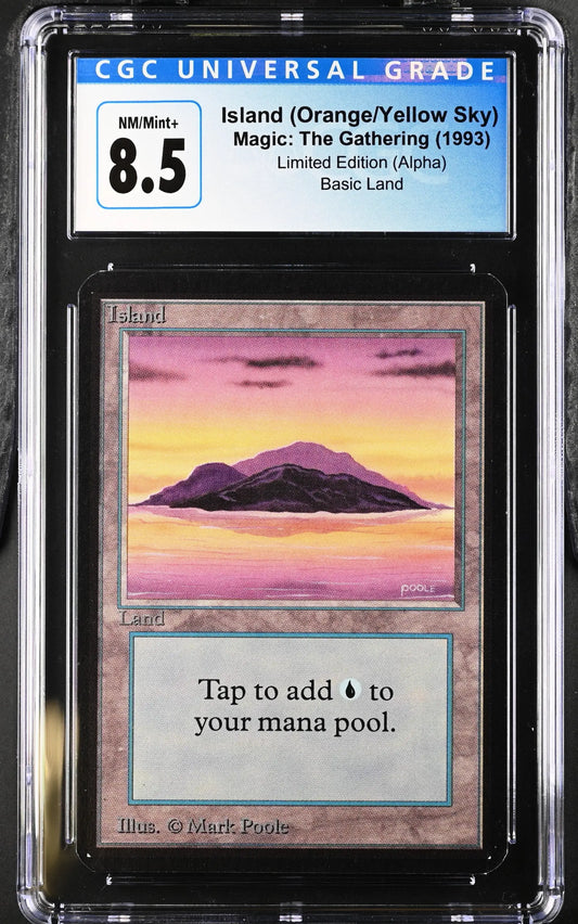 Magic: the Gathering MTG Island (288) [Alpha Edition] Graded CGC 8.5 NM/Mint+ - Magic Card Single