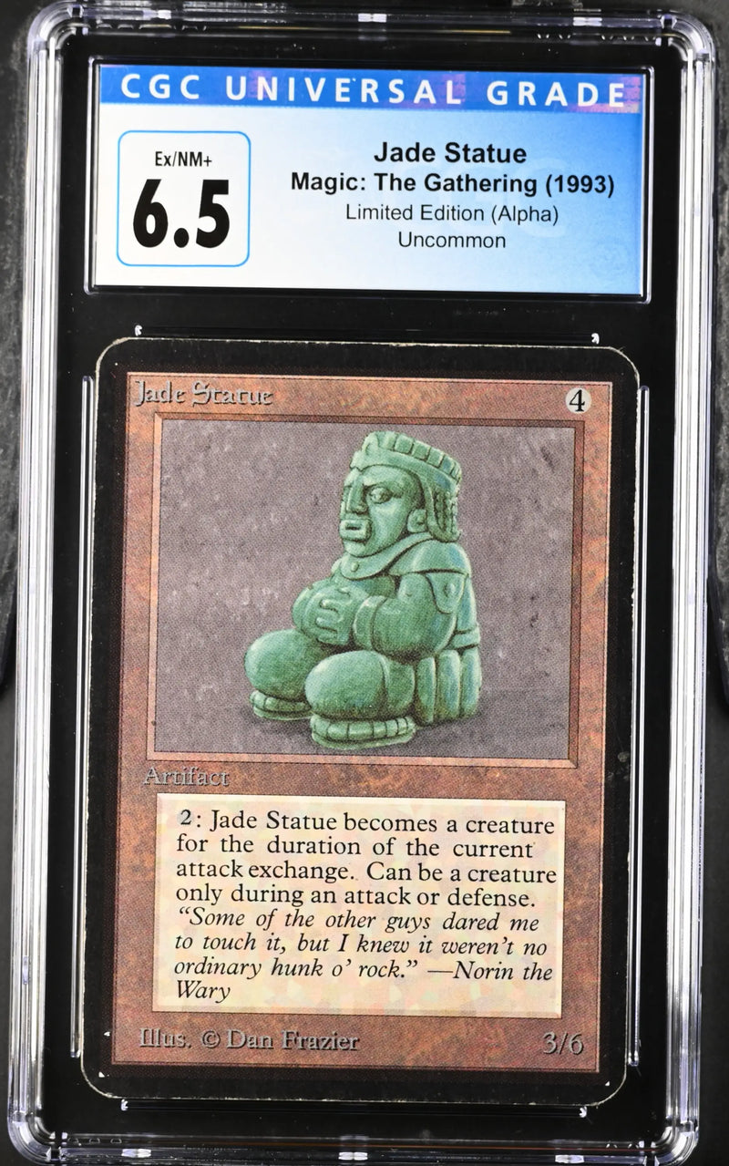 Magic: the Gathering MTG Jade Statue [Alpha Edition] Graded CGC 6.5 EX/NM+ - Magic Card Single