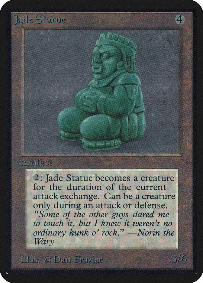 Magic: the Gathering MTG Jade Statue [Alpha Edition] Graded CGC 6.5 EX/NM+ - Magic Card Single