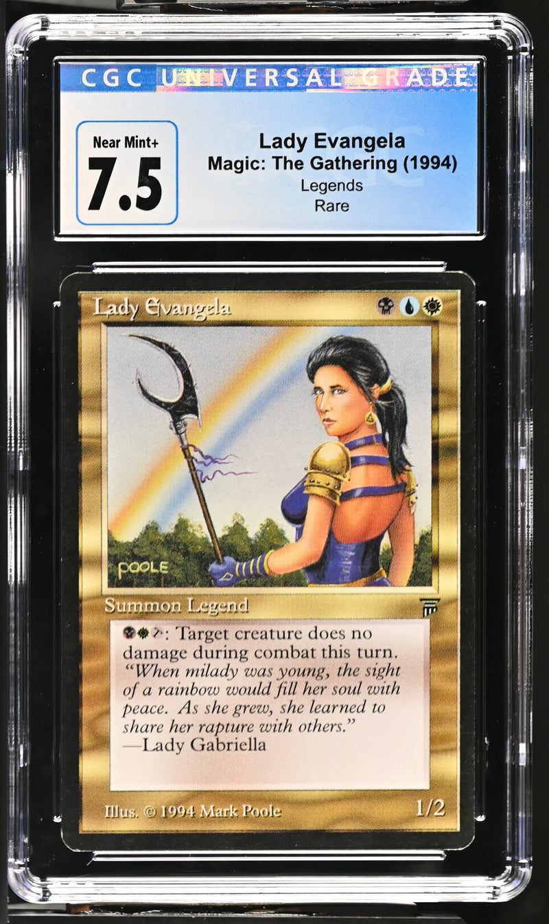 Magic: the Gathering MTG Lady Evangela [Legends] Graded CGC 7.5 Near Mint+ - Magic Card Single