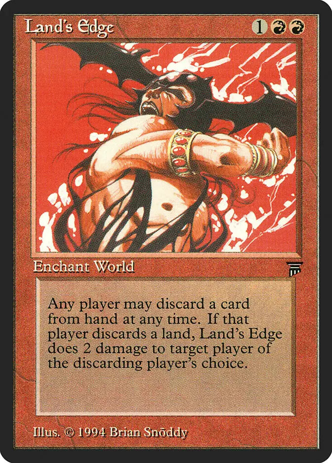 Magic: the Gathering MTG Land’s Edge [Legends] Graded CGC 7.5 Near Mint+ - Magic Card Single