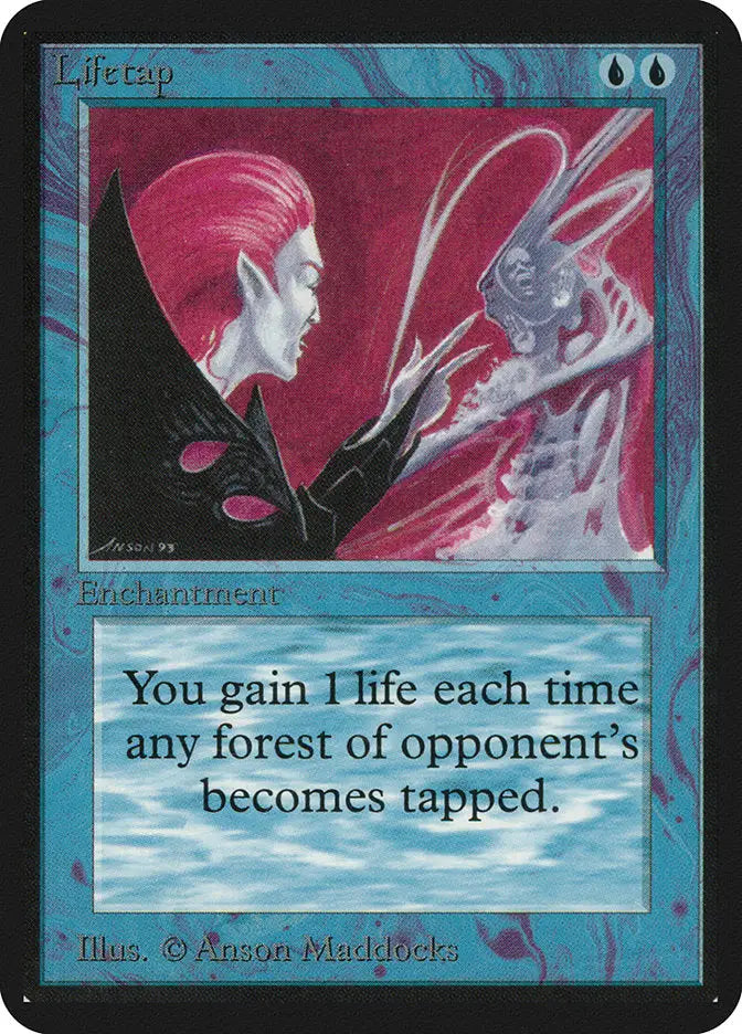 Magic: the Gathering MTG Lifetap [Alpha Edition] Graded CGC 7.5 Near Mint+ - Magic Card Single