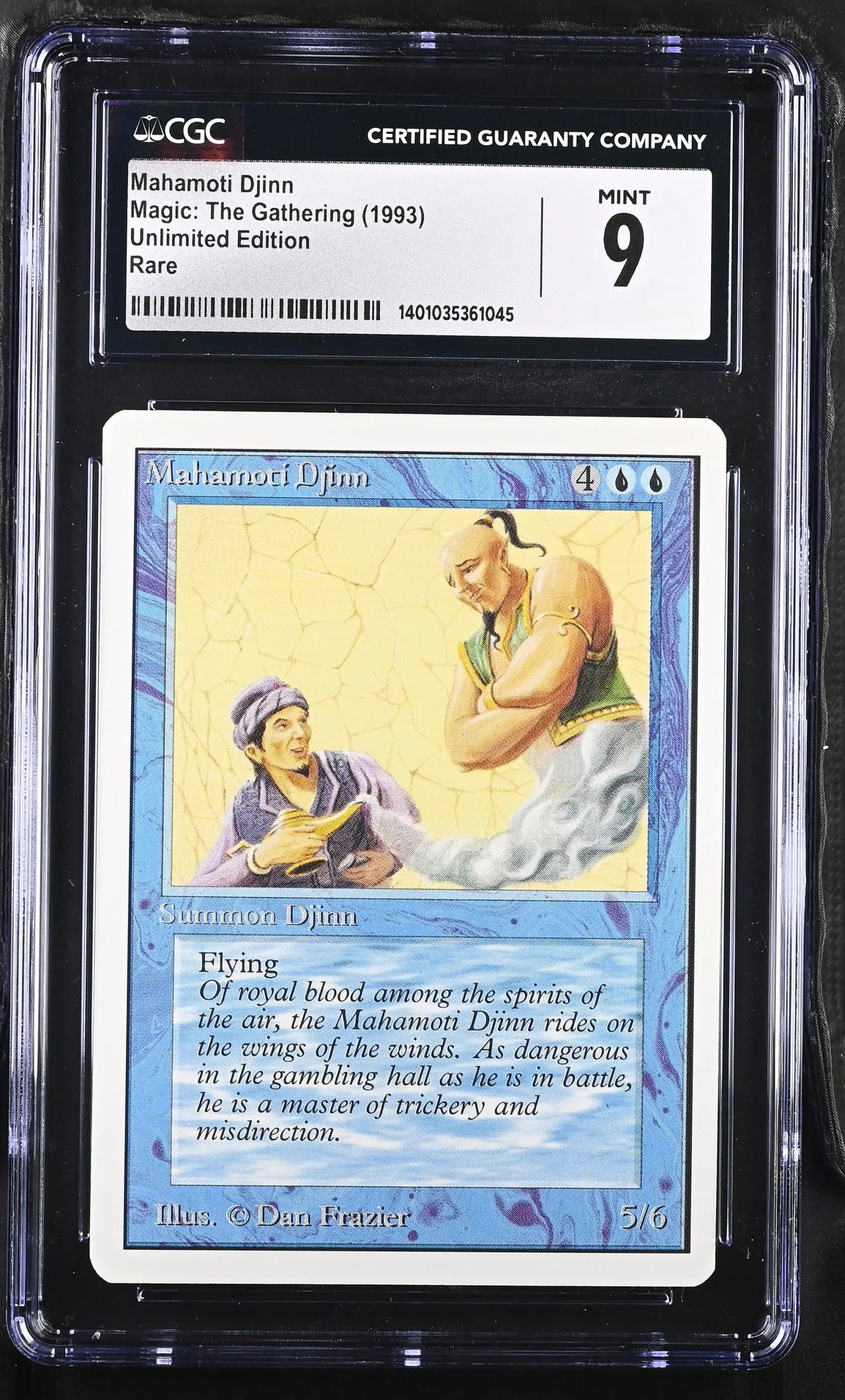 Magic: The Gathering MTG Mahamoti Djinn [Unlimited Edition] Graded CGC 9 Mint - Magic Card Single