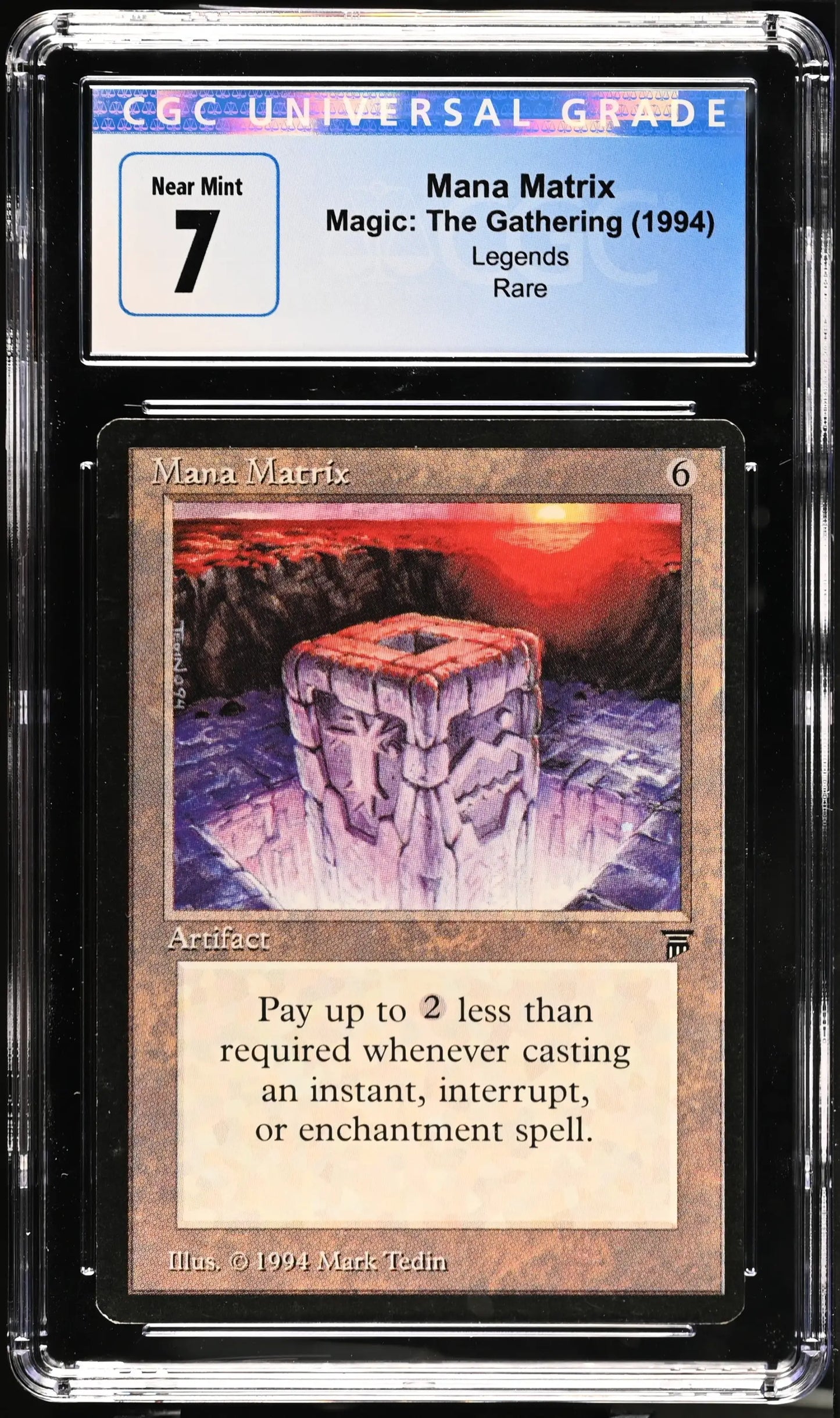 Magic: The Gathering MTG Mana Matrix [Legends] Graded CGC 7 Near Mint - Magic Card Single