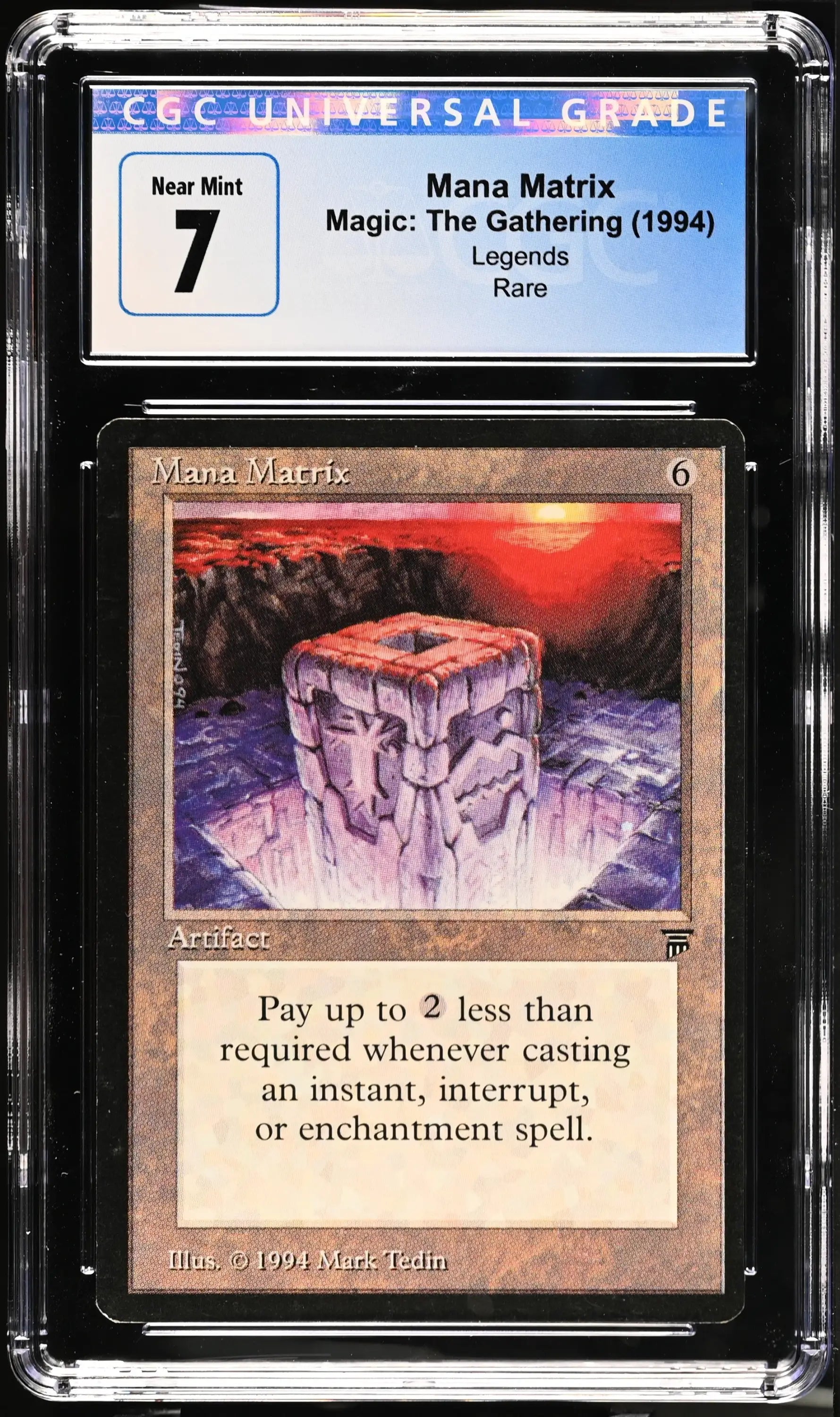 Magic: The Gathering MTG Mana Matrix [Legends] Graded CGC 7 Near Mint - Magic Card Single