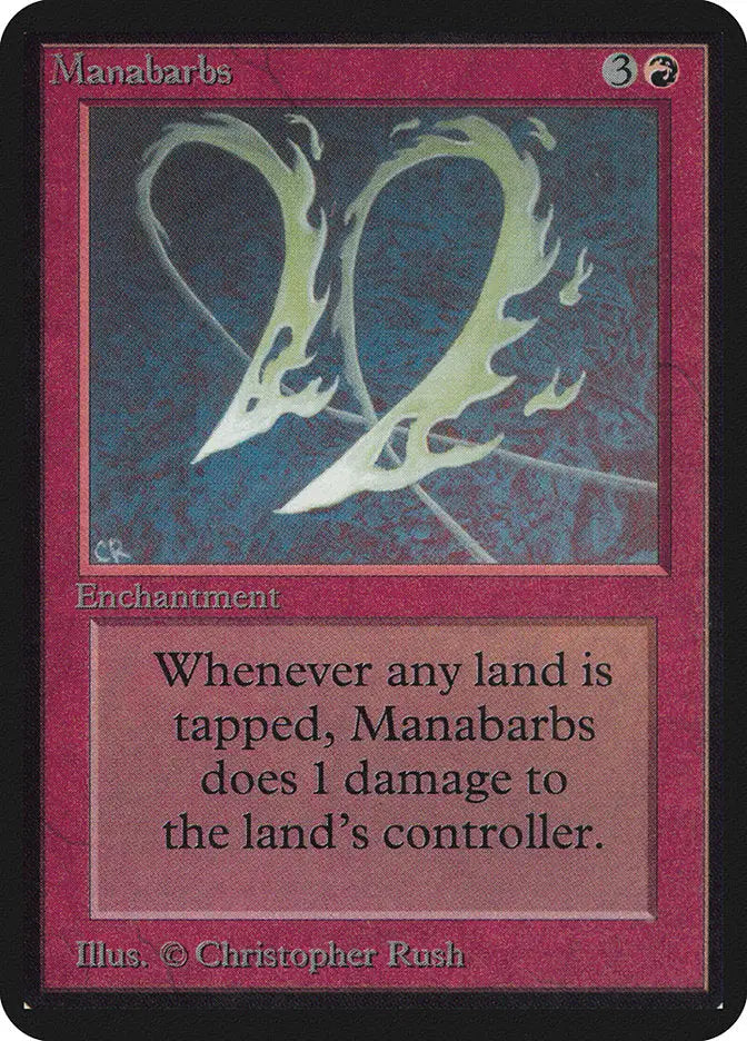 Magic: The Gathering MTG Manabarbs [Alpha Edition] Graded CGC 6 Ex/NM - Magic Card Single