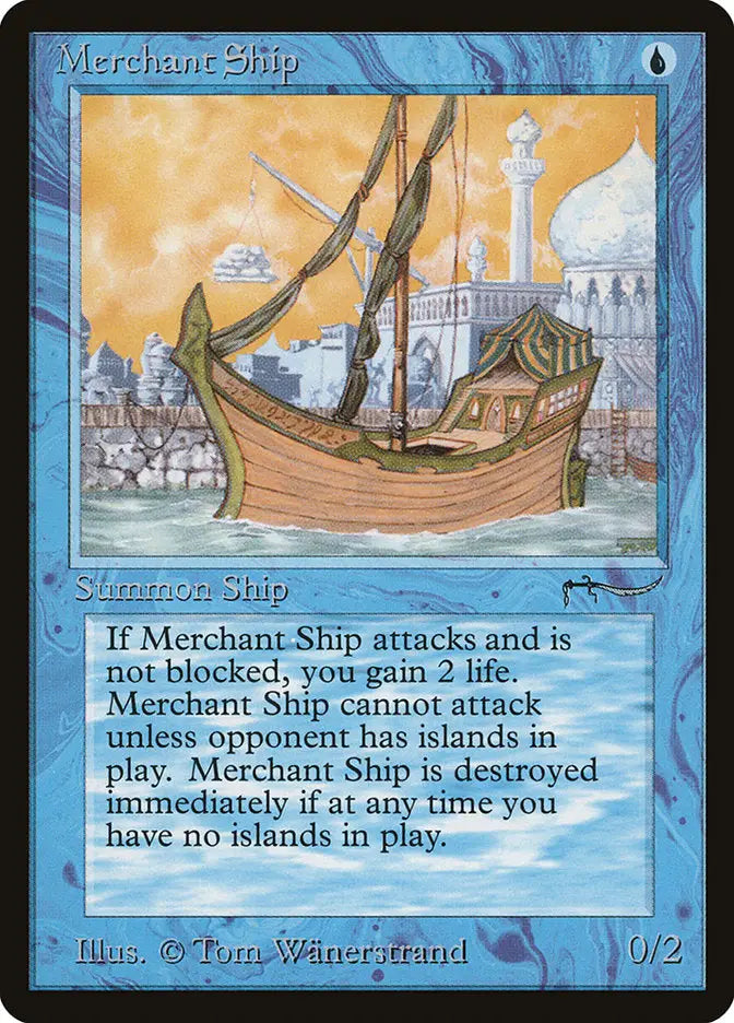 Magic: The Gathering MTG Merchant Ship [Arabian Nights] Graded CGC 8.5 NM/Mint+ - Magic Card Single