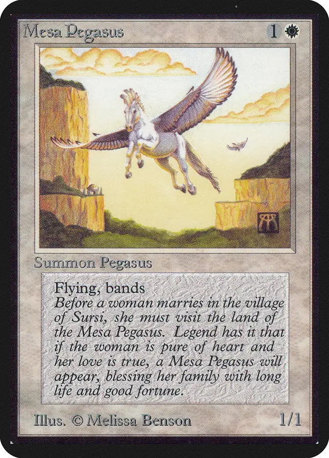 Magic: The Gathering MTG Mesa Pegasus [Alpha Edition] Graded CGC 7.5 Near Mint+ - Magic Card Single