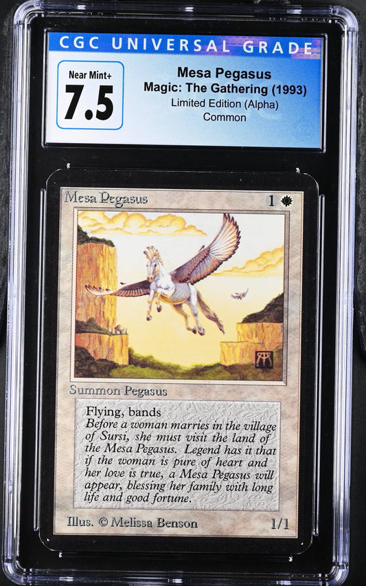 Magic: The Gathering MTG Mesa Pegasus [Alpha Edition] Graded CGC 7.5 Near Mint+ - Magic Card Single
