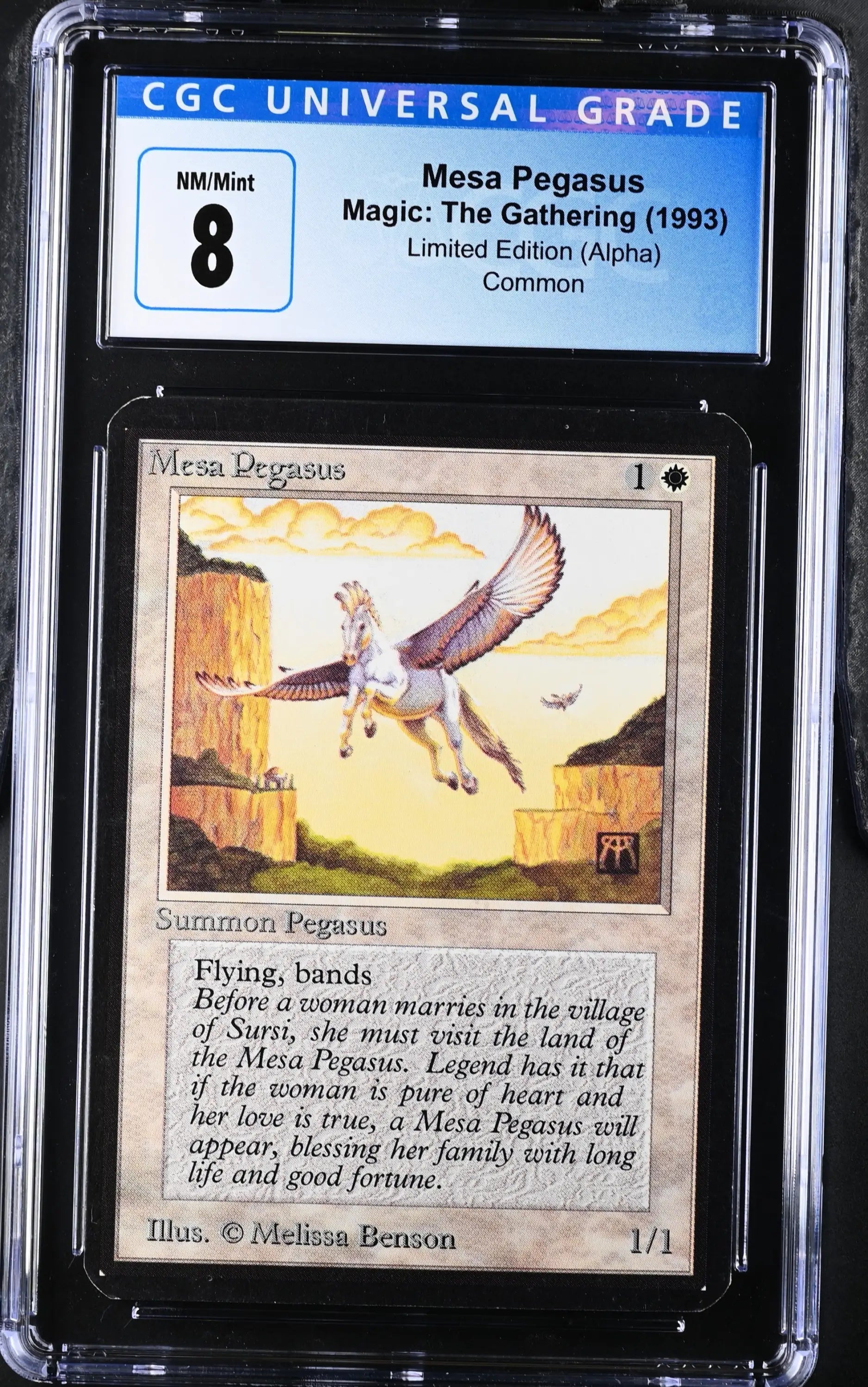Magic: The Gathering MTG Mesa Pegasus [Alpha Edition] Graded CGC 8 NM/Mint - Magic Card Single