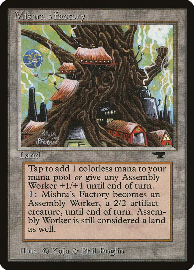 Magic: The Gathering MTG Mishra’s Factory (Spring) [Antiquities] Graded CGC 7.5 Near Mint+ - Magic Card Single