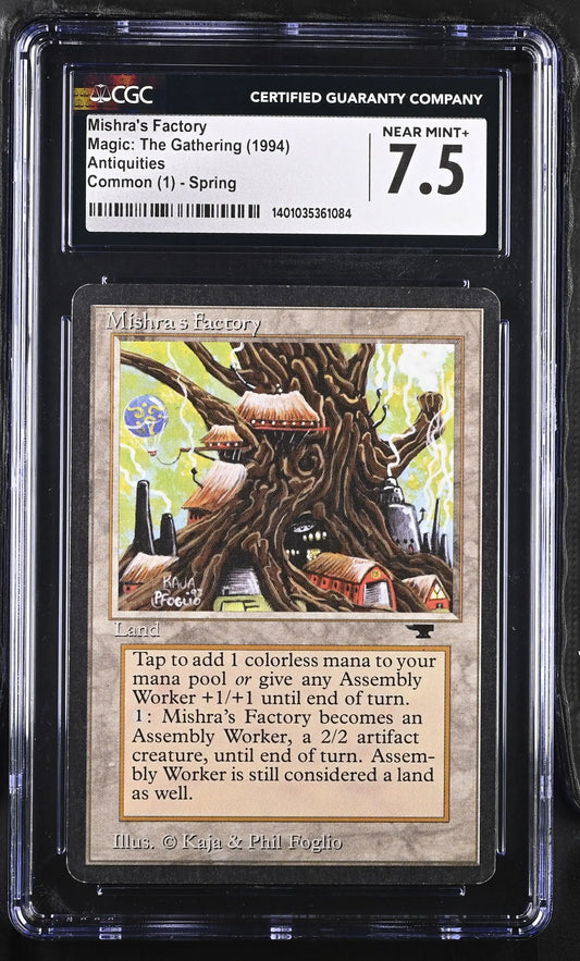 Magic: The Gathering MTG Mishra’s Factory (Spring) [Antiquities] Graded CGC 7.5 Near Mint+ - Magic Card Single
