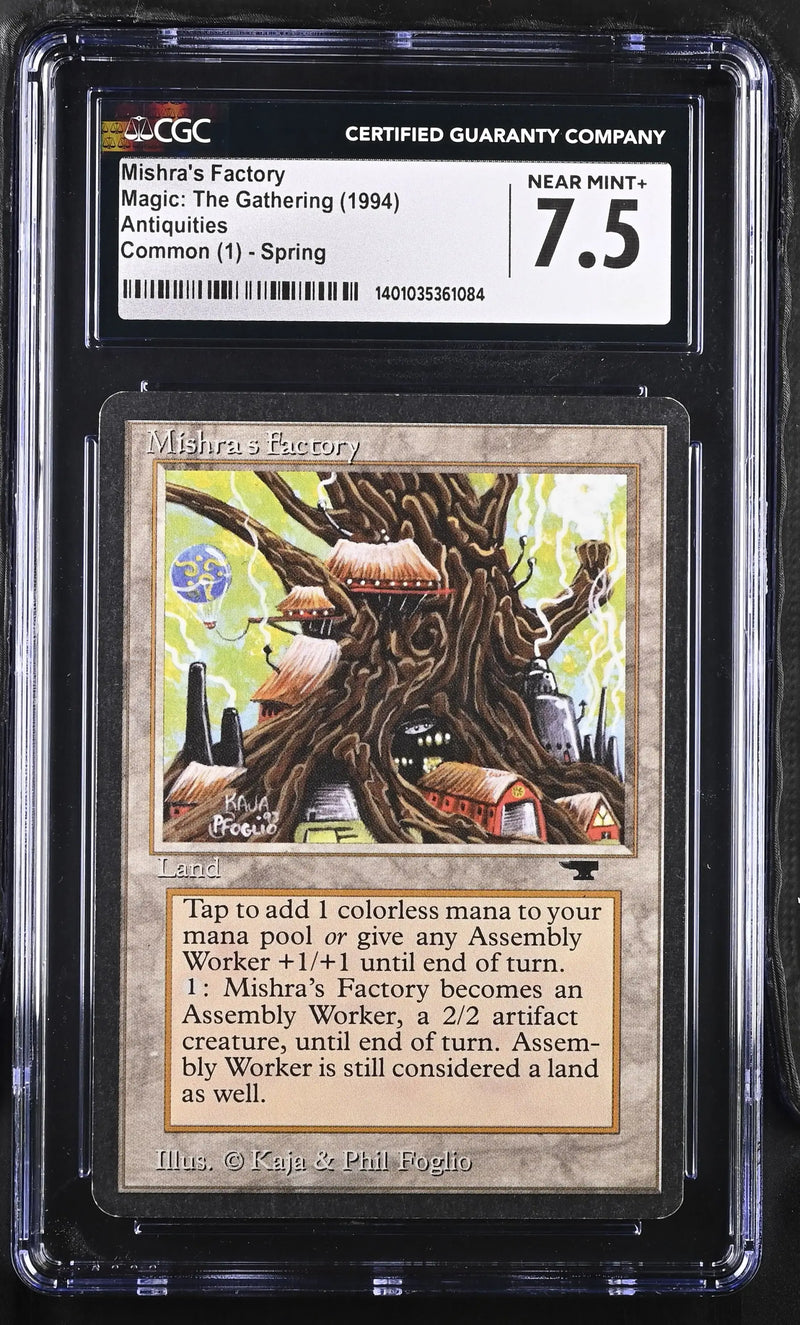 Magic: The Gathering MTG Mishra’s Factory (Spring) [Antiquities] Graded CGC 7.5 Near Mint+ - Magic Card Single